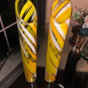 Set of two yellow cases